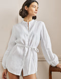 Chemise Rosie en lin-Blanc
