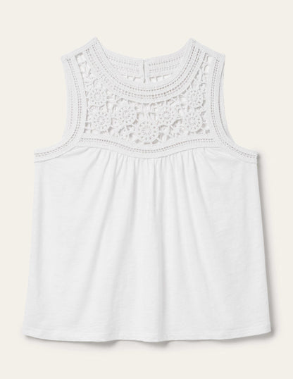 Anais Jerseyoberteil mit Häkeldetails-Weiß-5