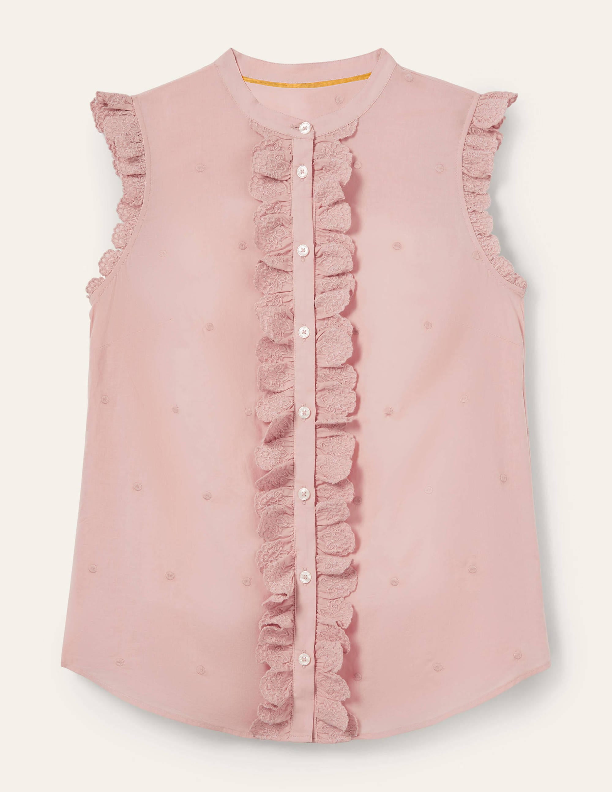 Chemise brodée sans manches-Milkshake - Image 5