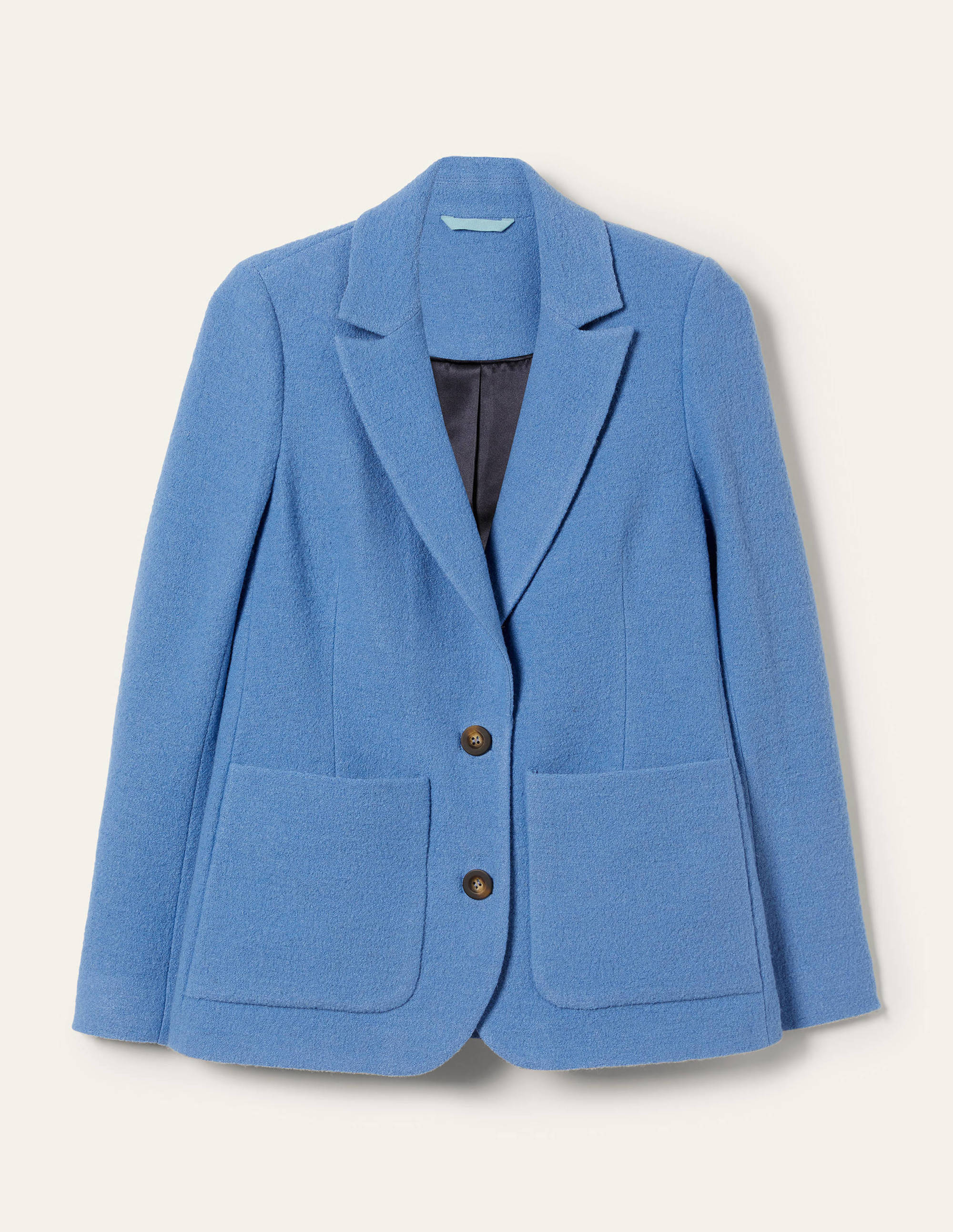 Bella Textured Wool Blazer-Grape Hyacinth - Image 6
