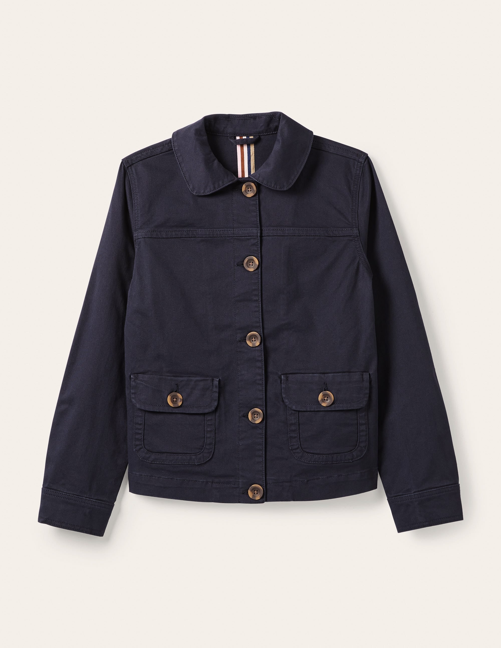 Robuste Jacke mit aufgesetzten Taschen-Marineblau - Image 5