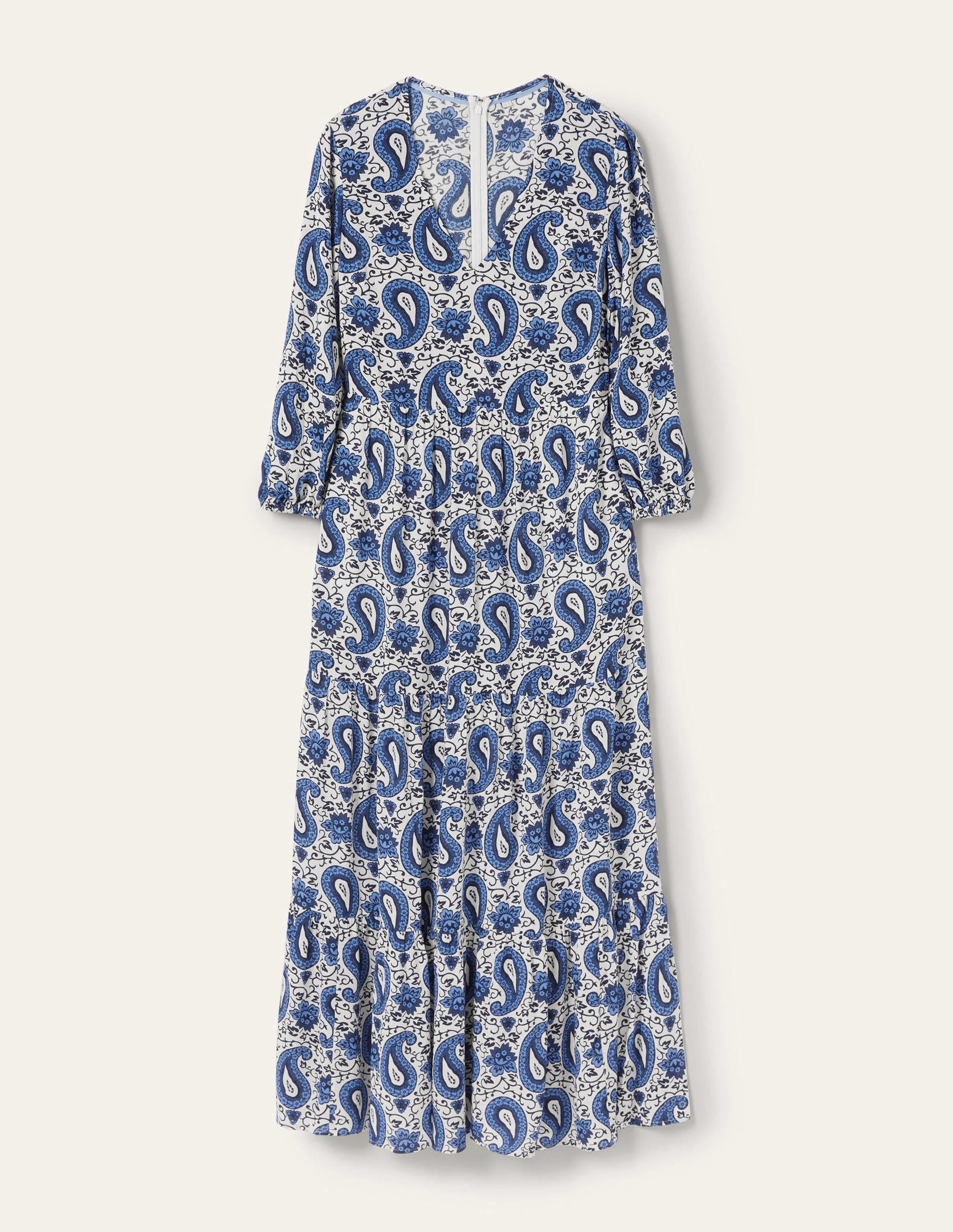 Blouson Sleeve Maxi Dress-Hyacinth, Enchanting Paisley - Image 5