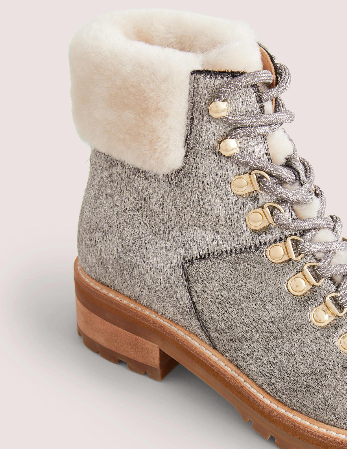Wanderstiefel zum Schnüren-Silber - Image 3