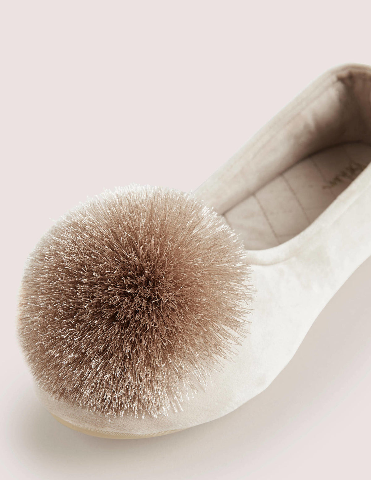 Pompom Slipper-Simply Taupe - Image 3