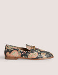 Snaffle Detail Leather Loafers-Black, Paisley
