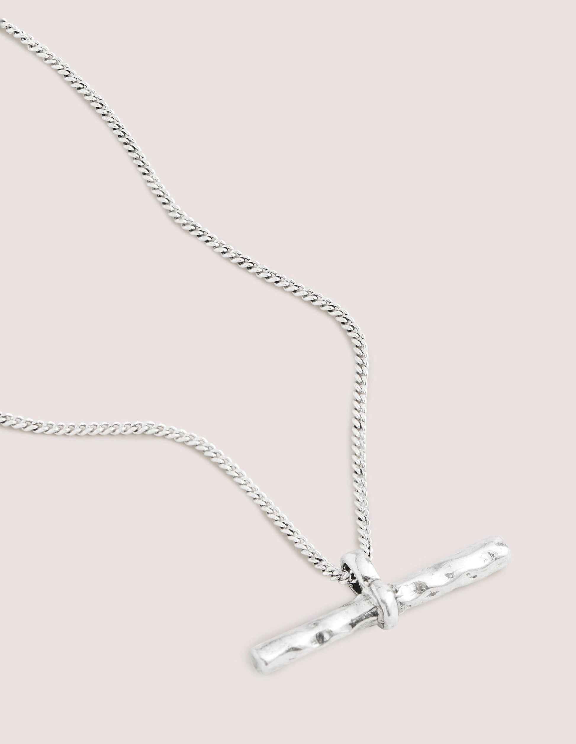 Halskette mit T-Steg-Silber-2