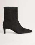 Gerade Stiefeletten-Schwarz