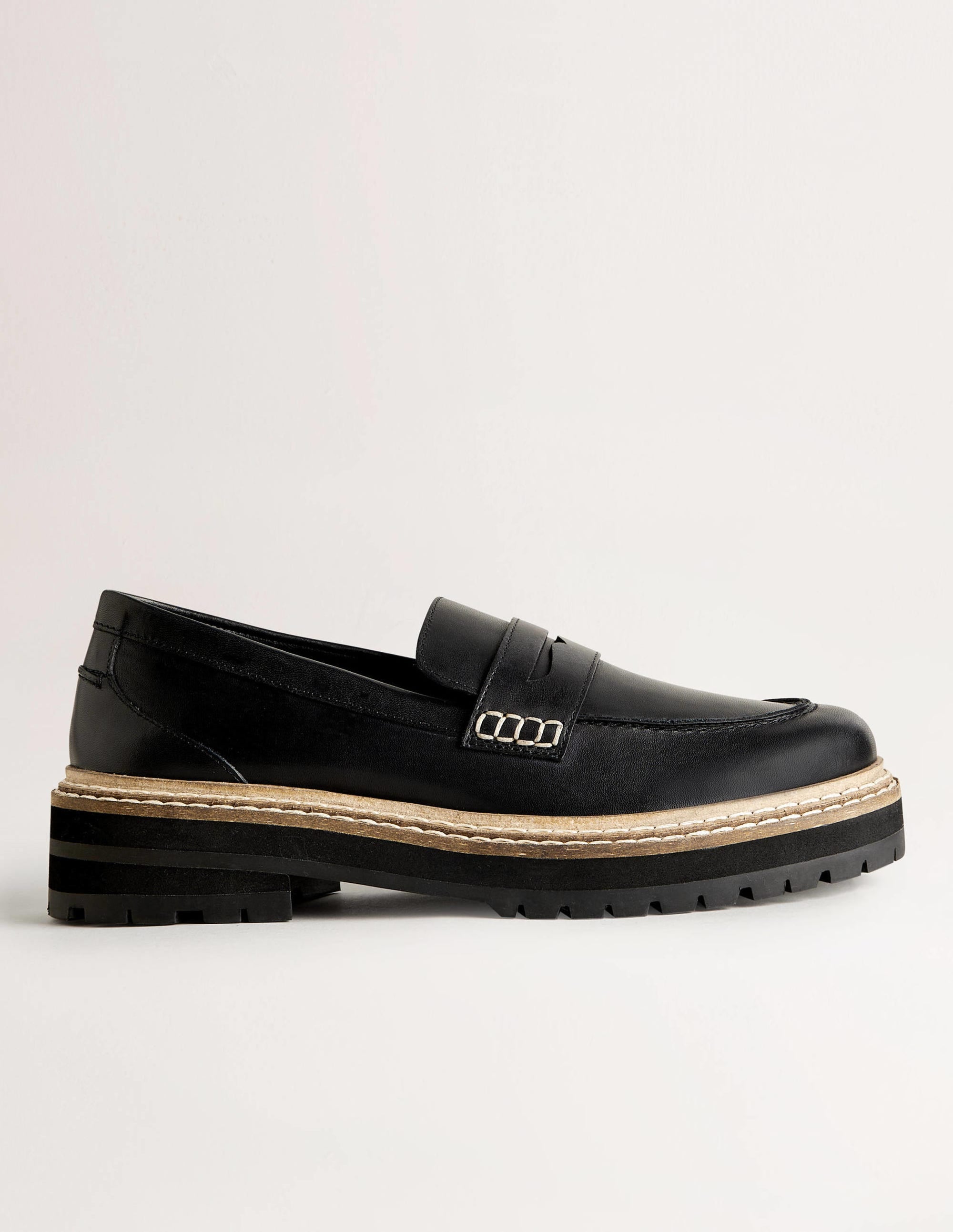 Loafer mit breiter Sohle-Schwarz - Image 1
