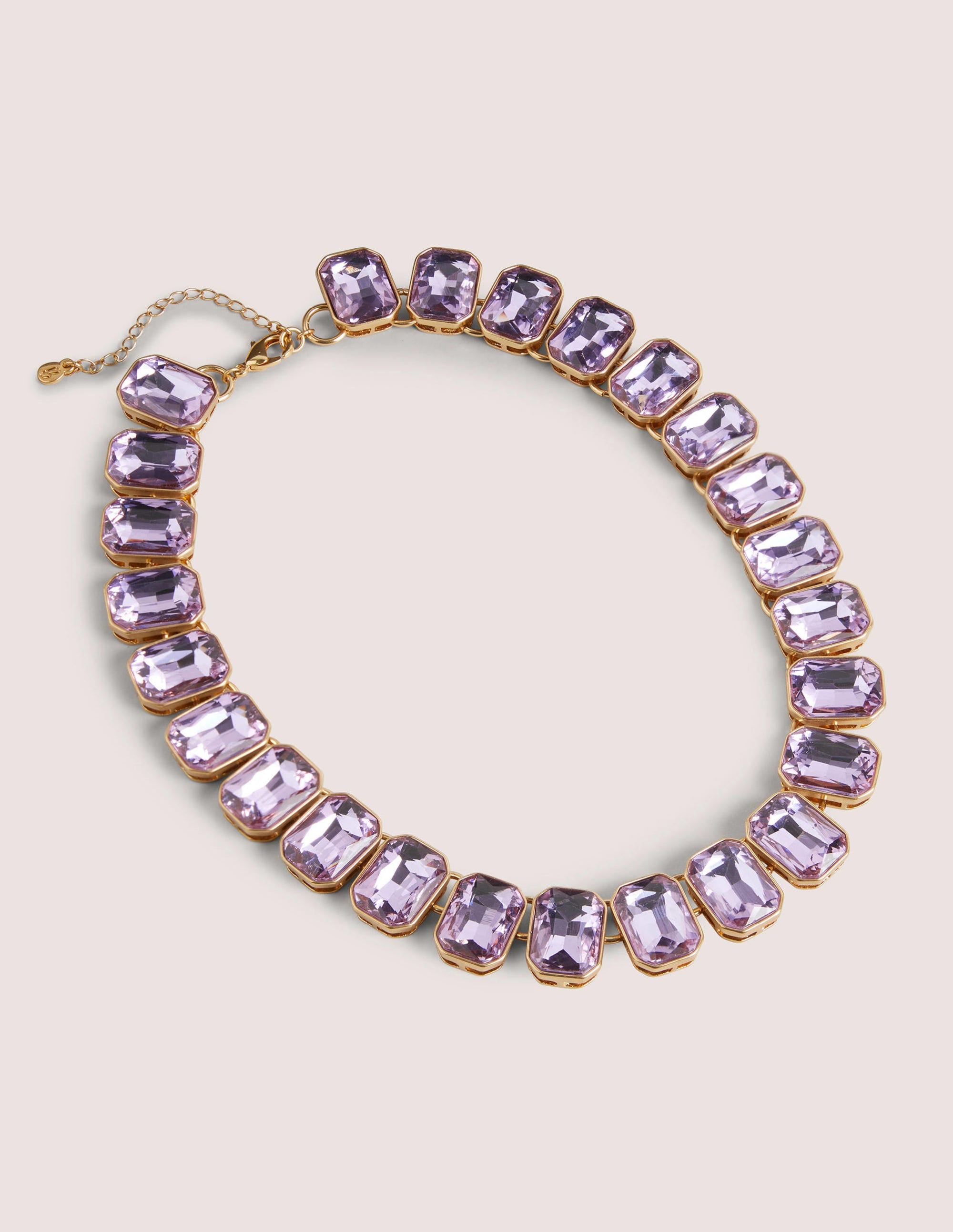 Collier épais ornementé-Violet - Image 1