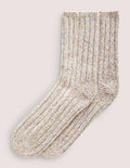 Chaussettes d'intérieur scintillantes en maille-Multi