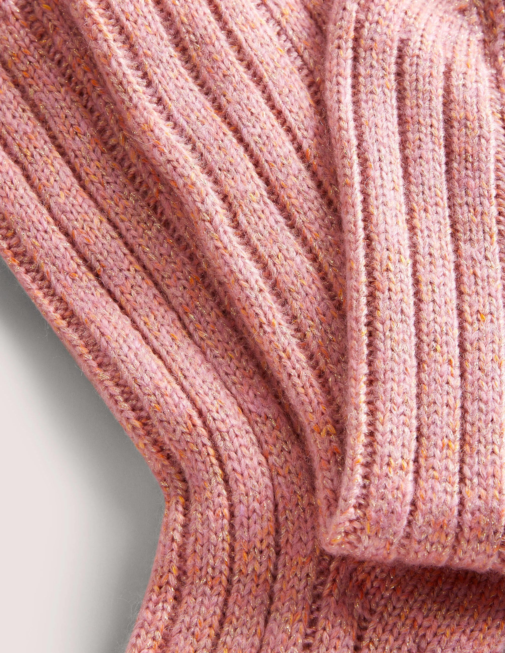 Glitzernde Bettsocken aus Strick-Rosa-2