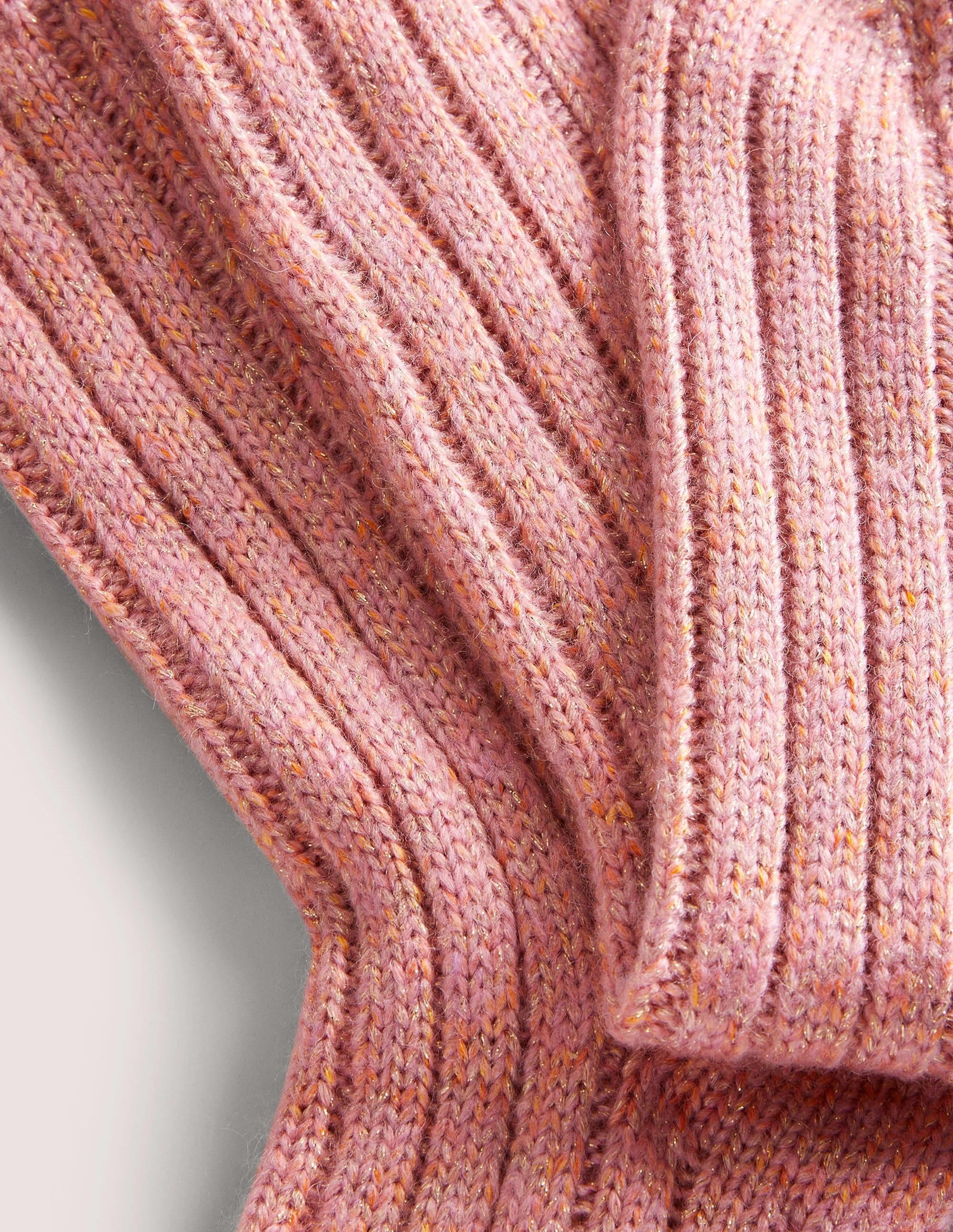 Glitzernde Bettsocken aus Strick-Rosa - Image 2