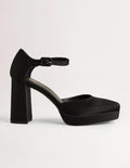 Chaussures compensées à talons et bout fermé-Noir