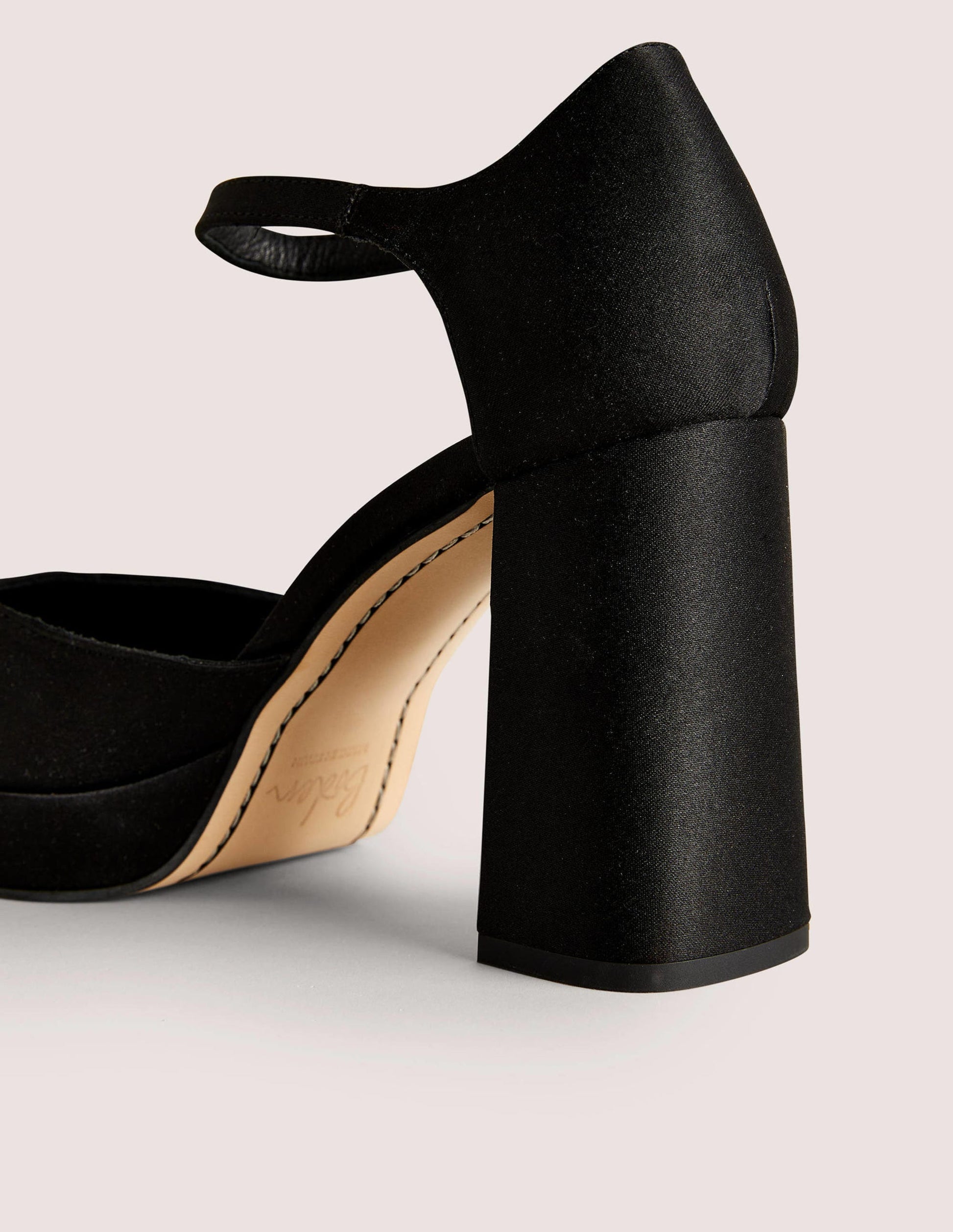 Chaussures compensées à talons et bout fermé-Noir-3