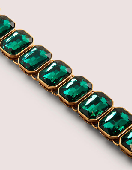 Armband mit Schmucksteinen-Grün