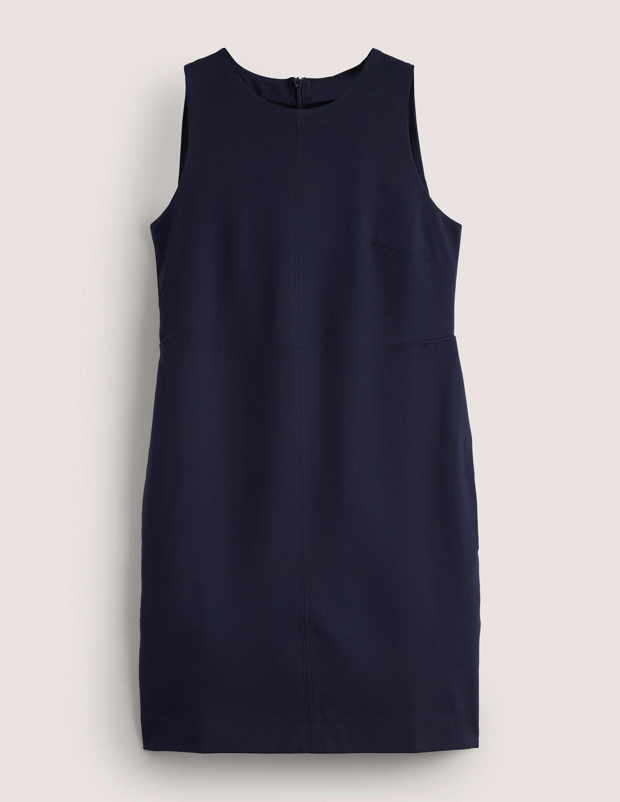 Mini-robe fourreau en jersey-Bleu marine - Image 6