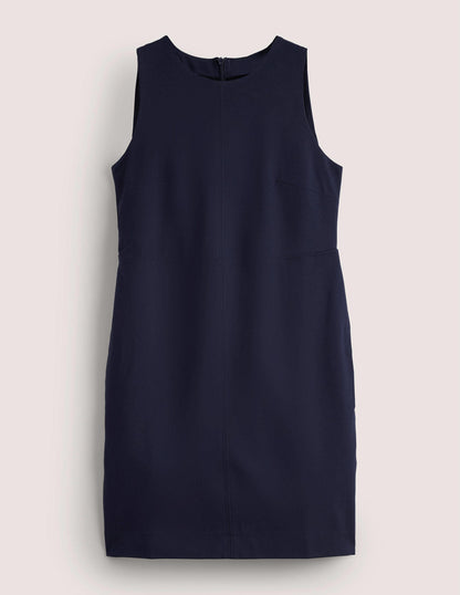Mini-Etuikleid aus Jersey-Marineblau
