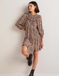 Smocked Yoke Tiered Dress-Multi, Floret Meadow