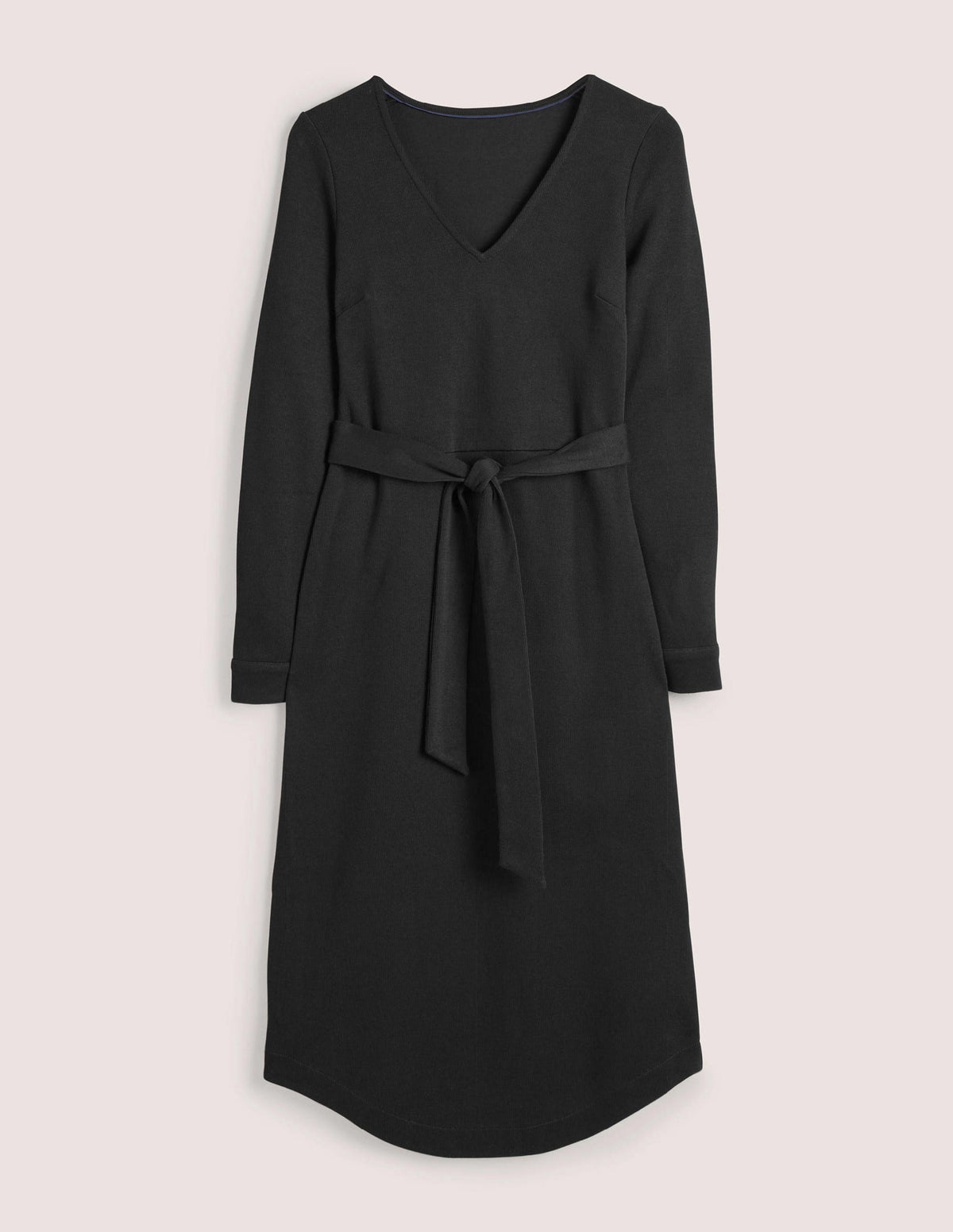 Säulen-Midikleid aus Jersey-Schwarz - Image 6