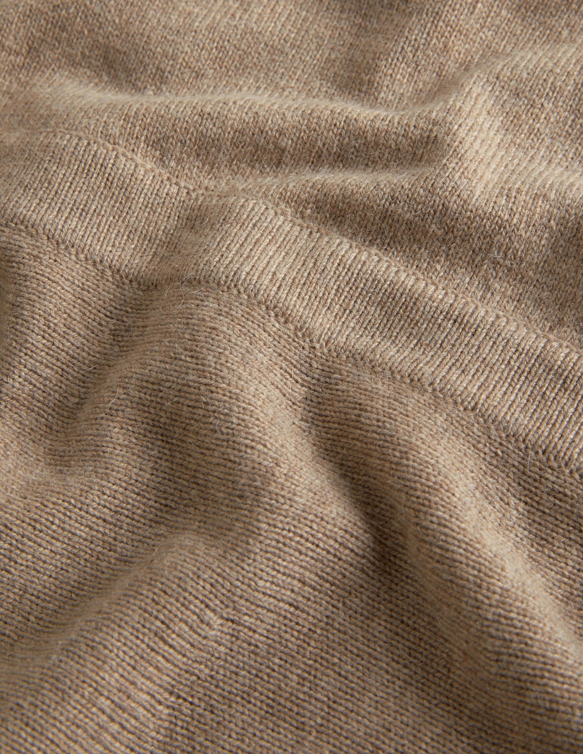 Square Neck Knitted Dress-Dark Mink Melange - Image 6