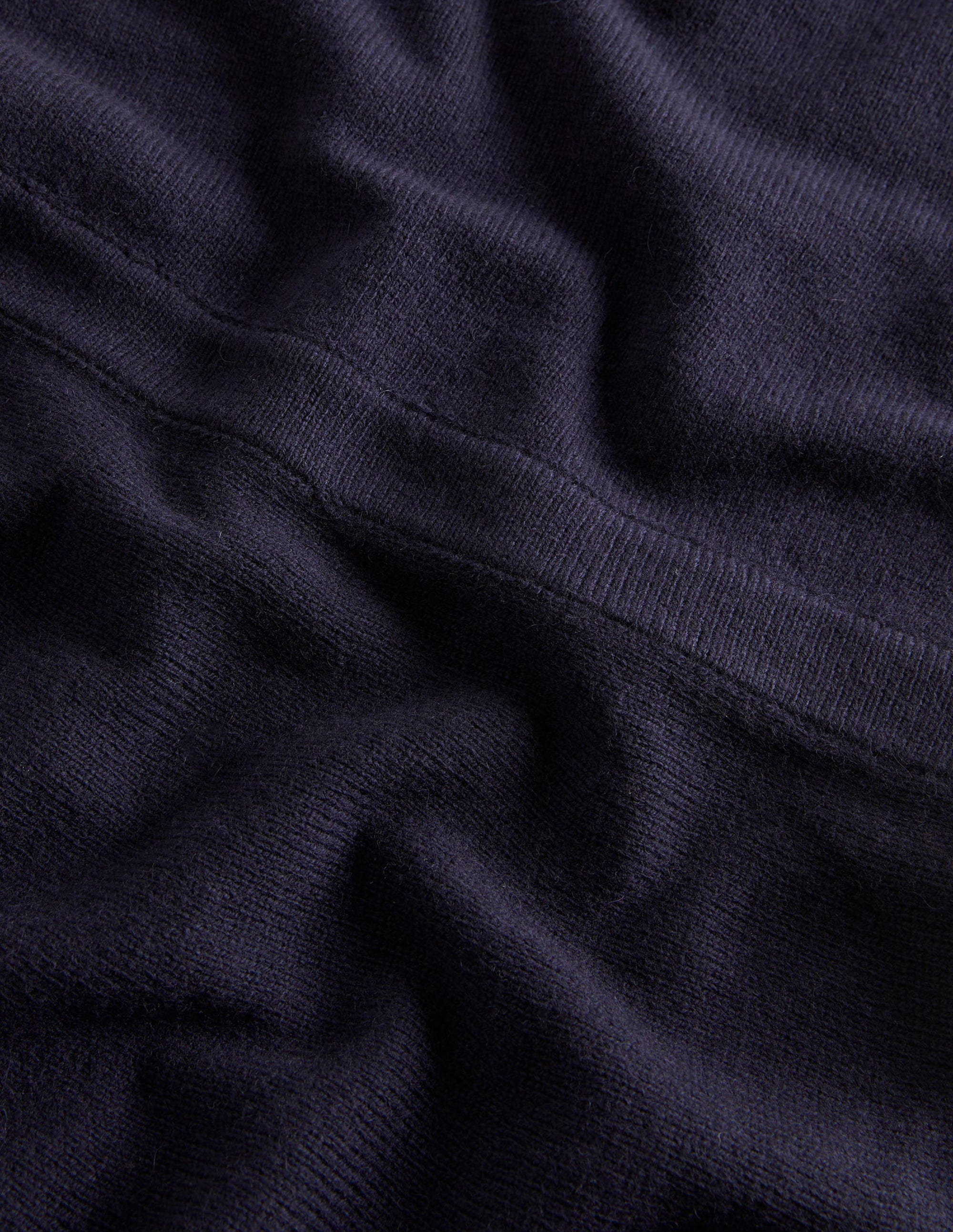 Strickkleid mit eckigem Ausschnitt-Marineblau - Image 7