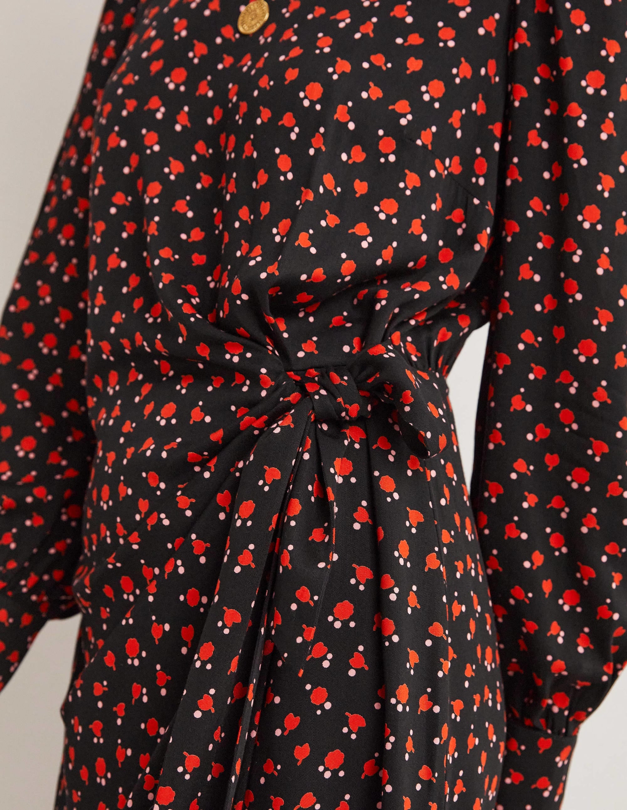 Mini-robe portefeuille-Rouge fusée, motif Tulip Charm - Image 2