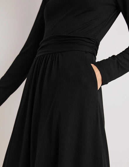 Abigail Jerseykleid-Schwarz