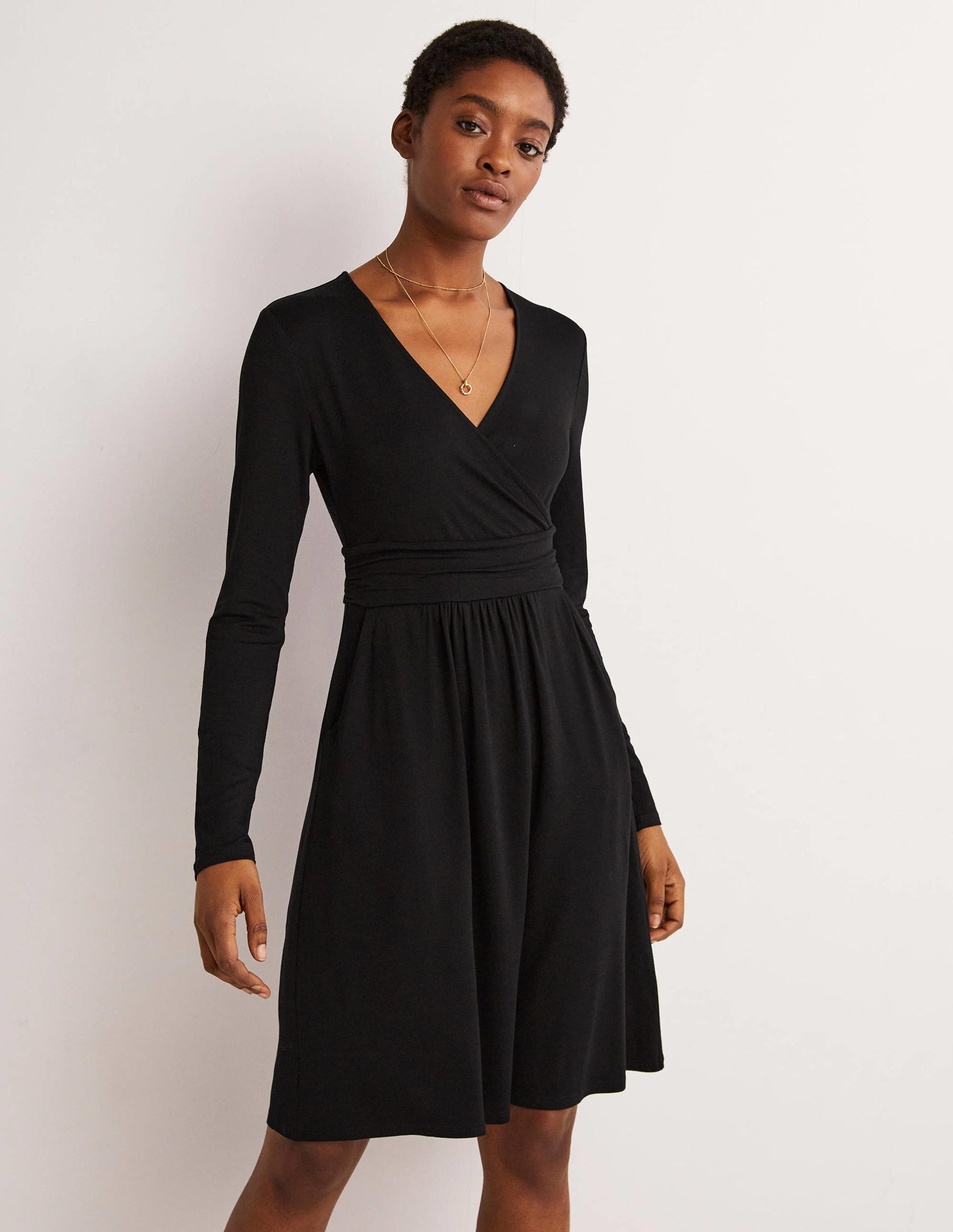 Layla Jerseykleid-Schwarz-4