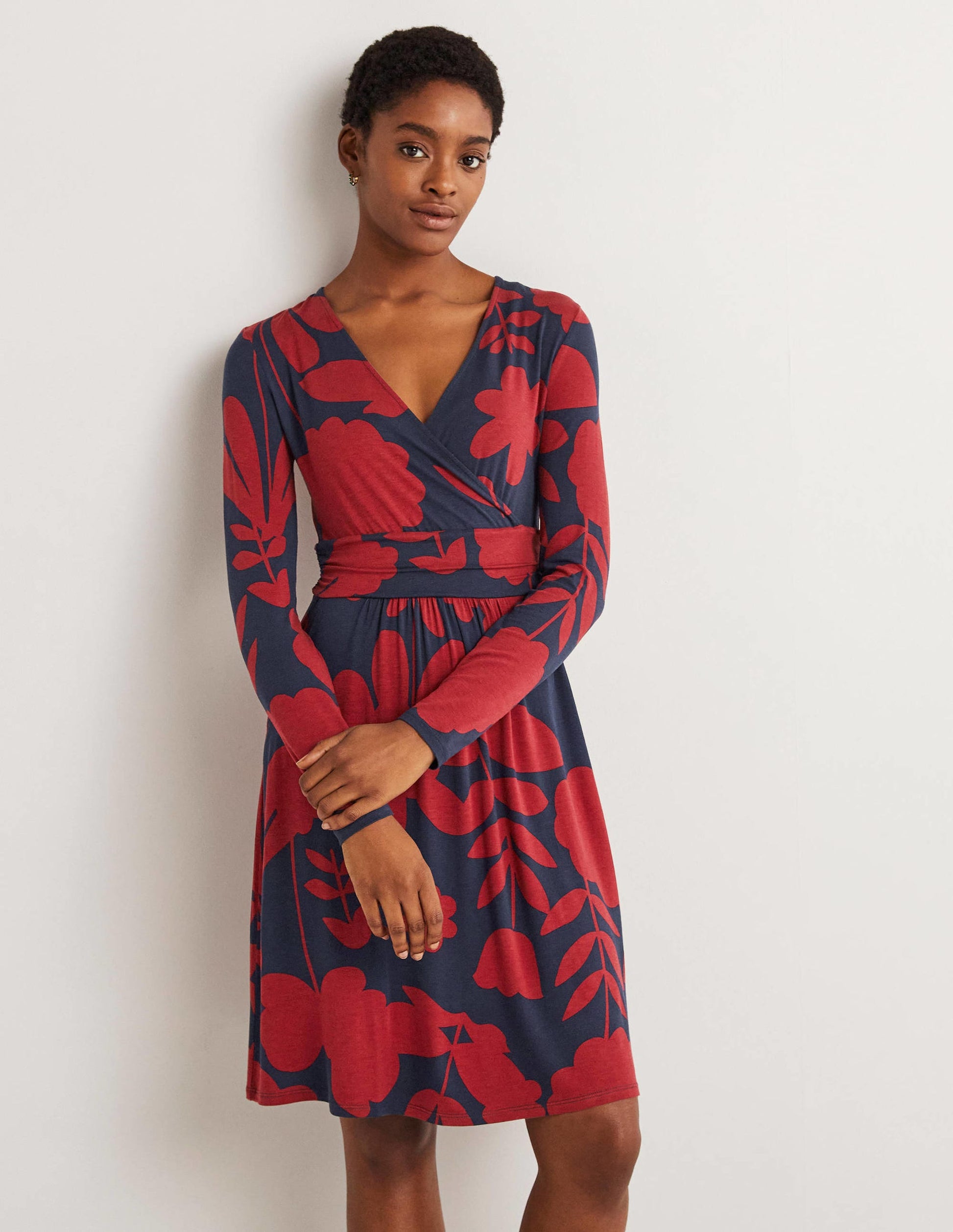 Layla Jerseykleid-Winterbeere, Blüten-1