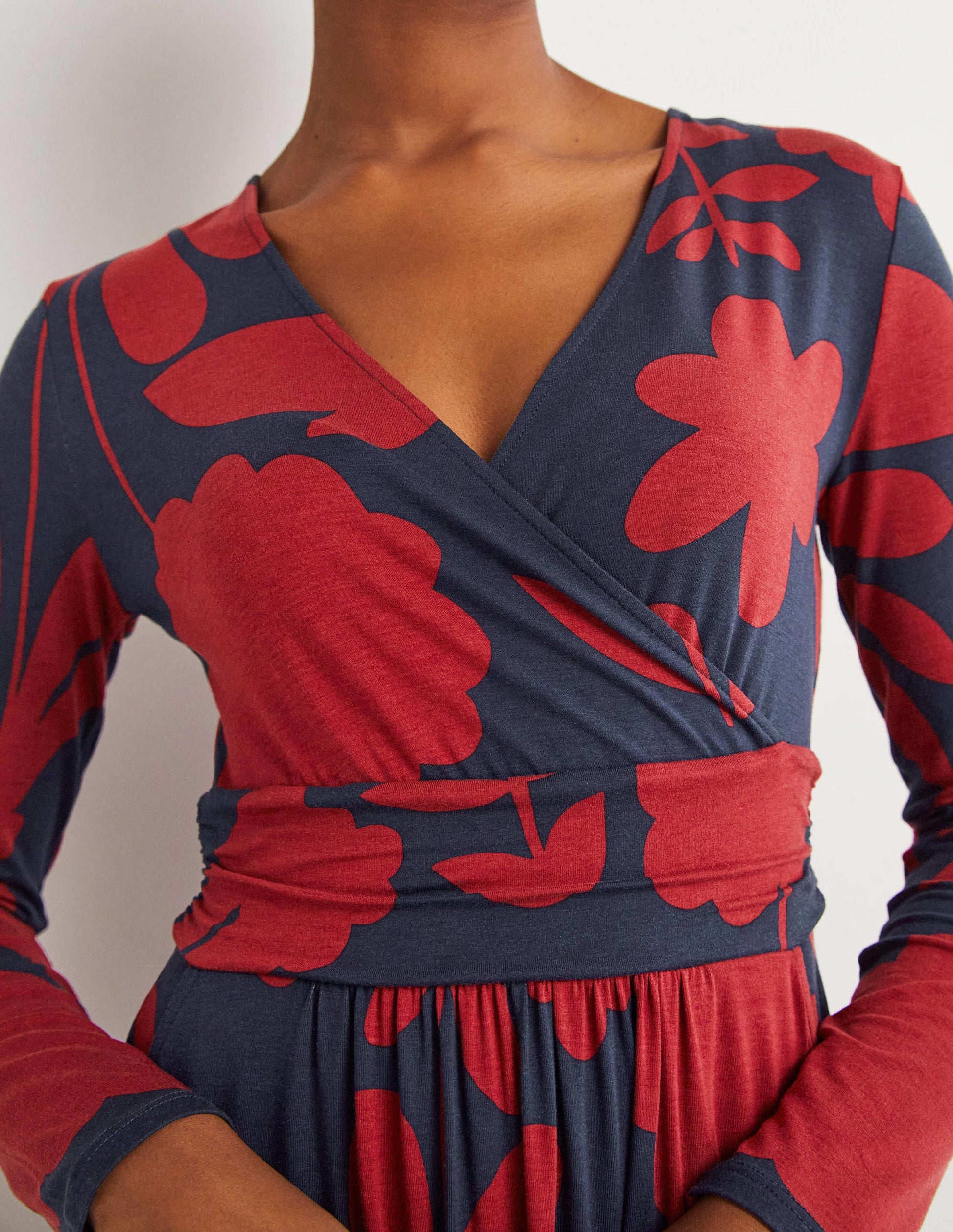 Layla Jerseykleid-Winterbeere, Blüten-2