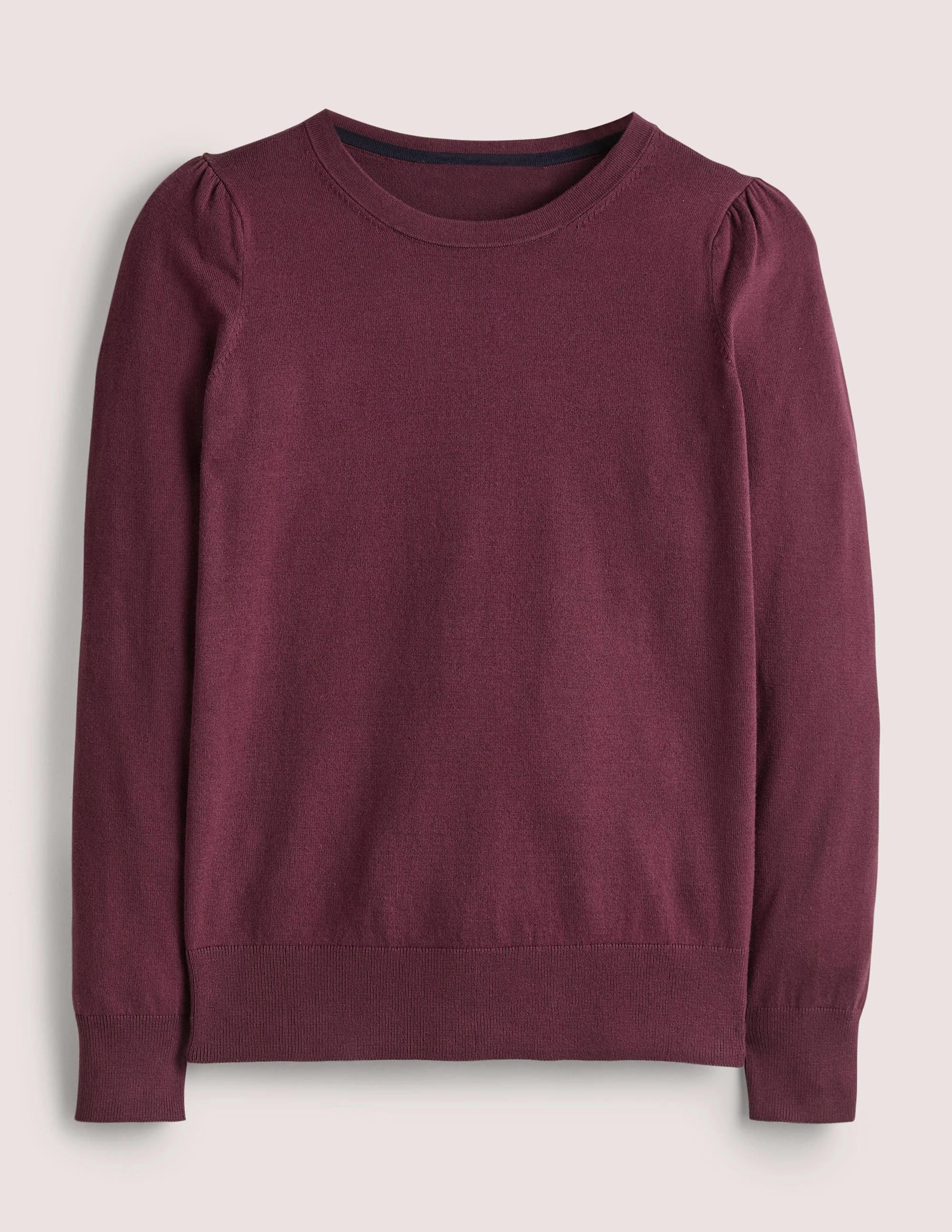 Pull col rond en coton-Baie - Image 7
