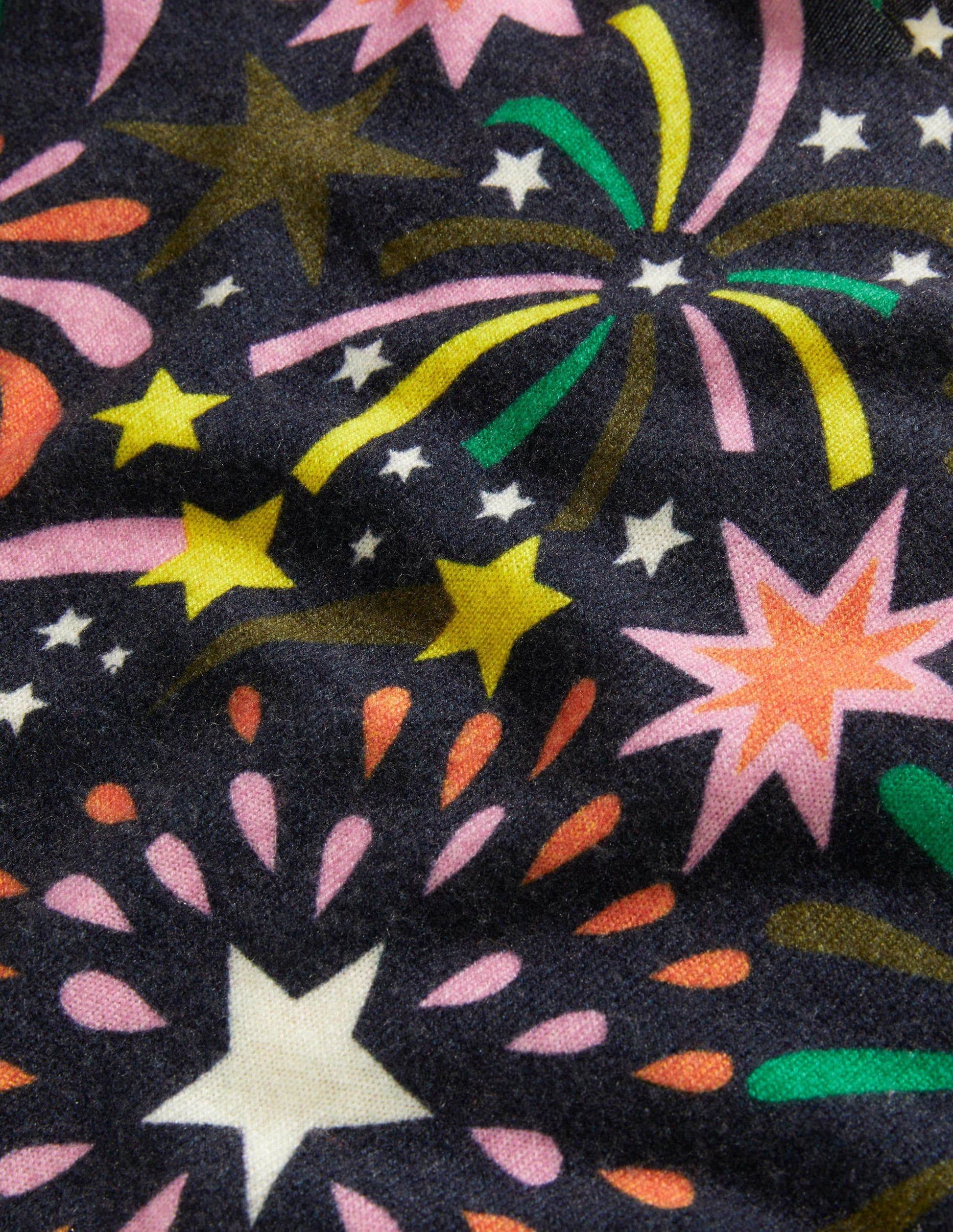 Margot Cashmere Jumper-French Navy, Firework Bloom-7