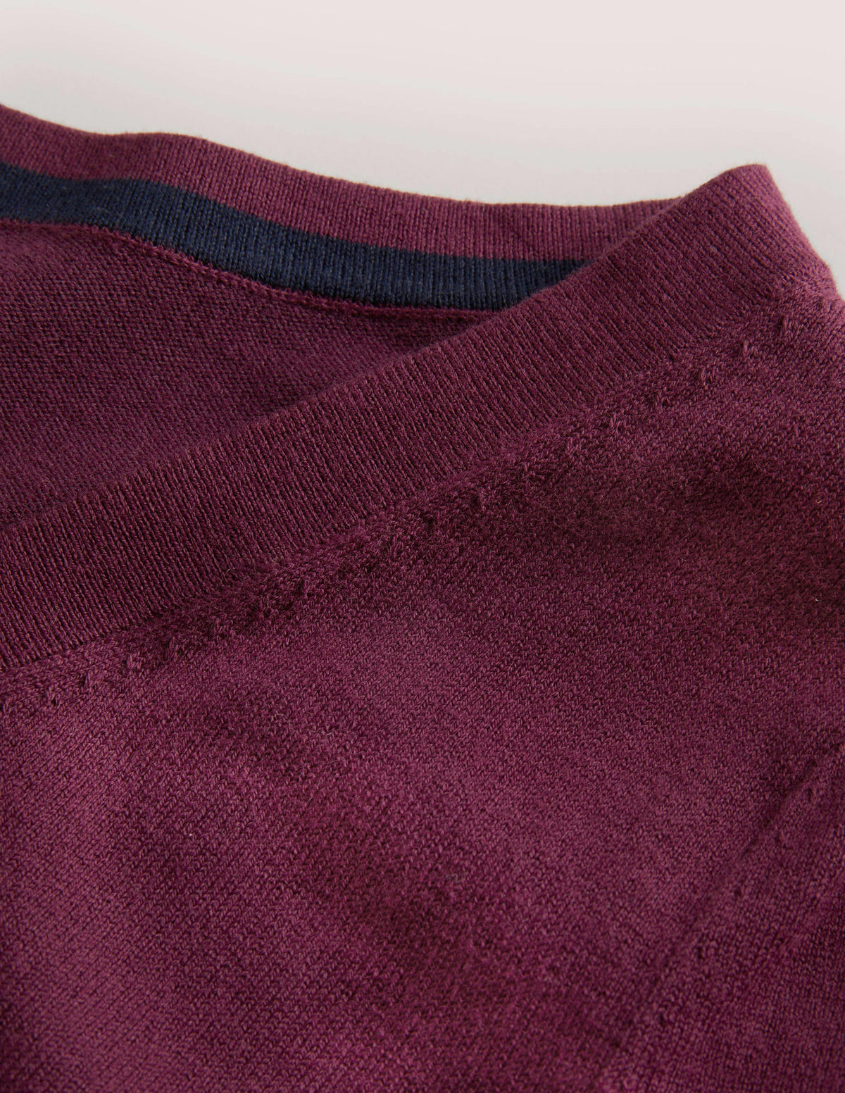 Baumwollpullover mit V-Ausschnitt-Beere - Image 6