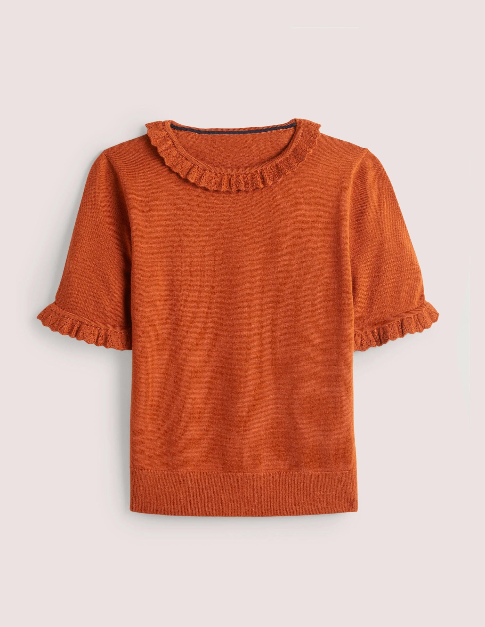 Merino-Strickoberteil-Rostrot - Image 5