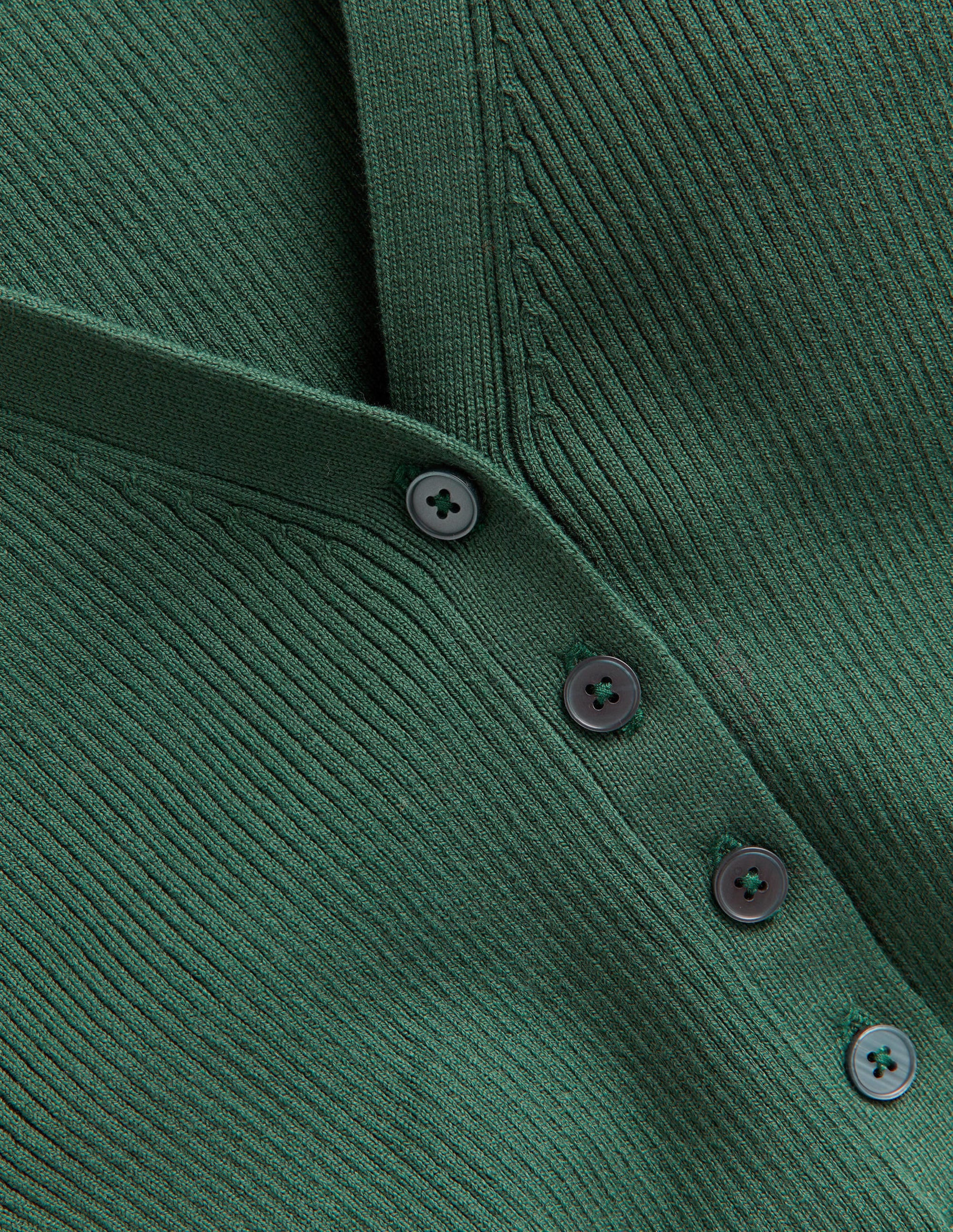 T-shirt en maille côtelée-Vert trekking - Image 6