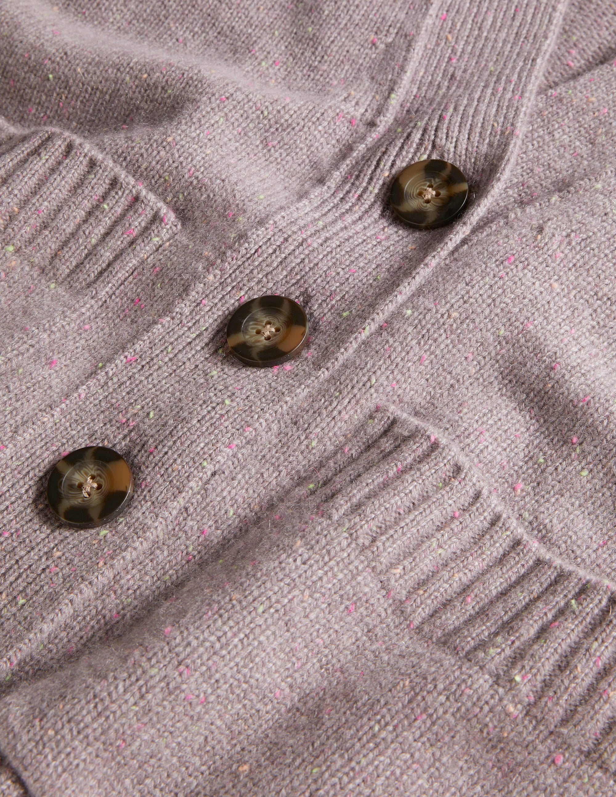 Gilet côtelé en cachemire-Gris, motif Nep multi - Image 7