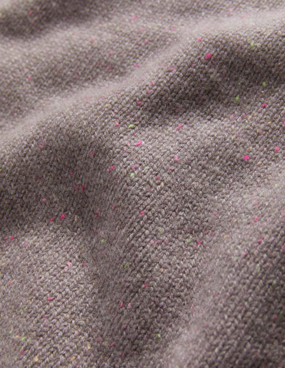 Pullunder aus dickem Kaschmir mit Rundhalsausschnitt-Grau, Bunte Farbsprenkel-7