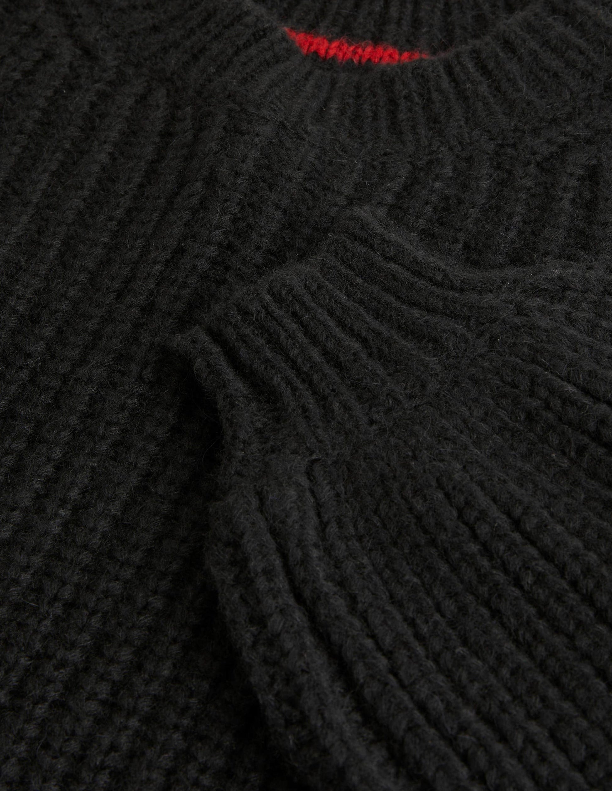 Pull côtelé épais-Noir-5