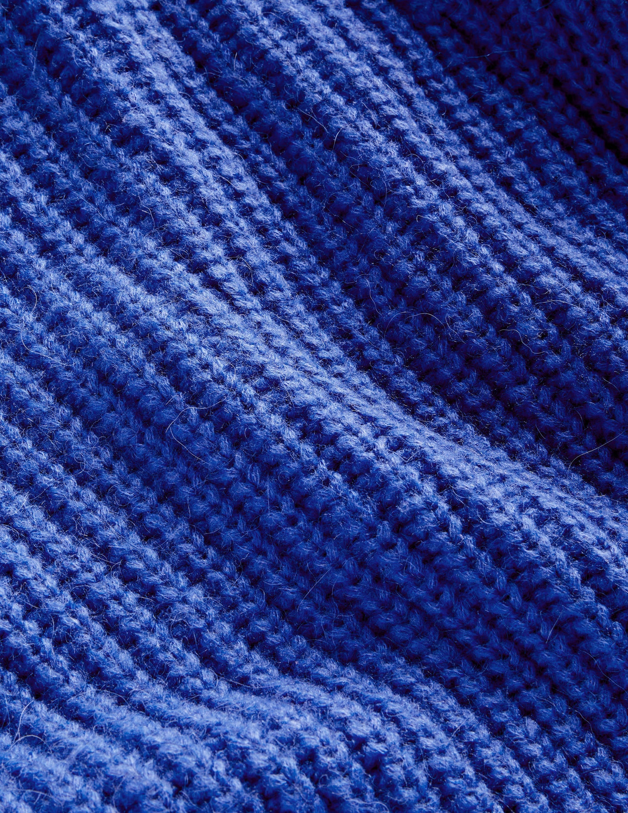 Pullover aus Grobrippstrick-Kobaltblau - Image 6