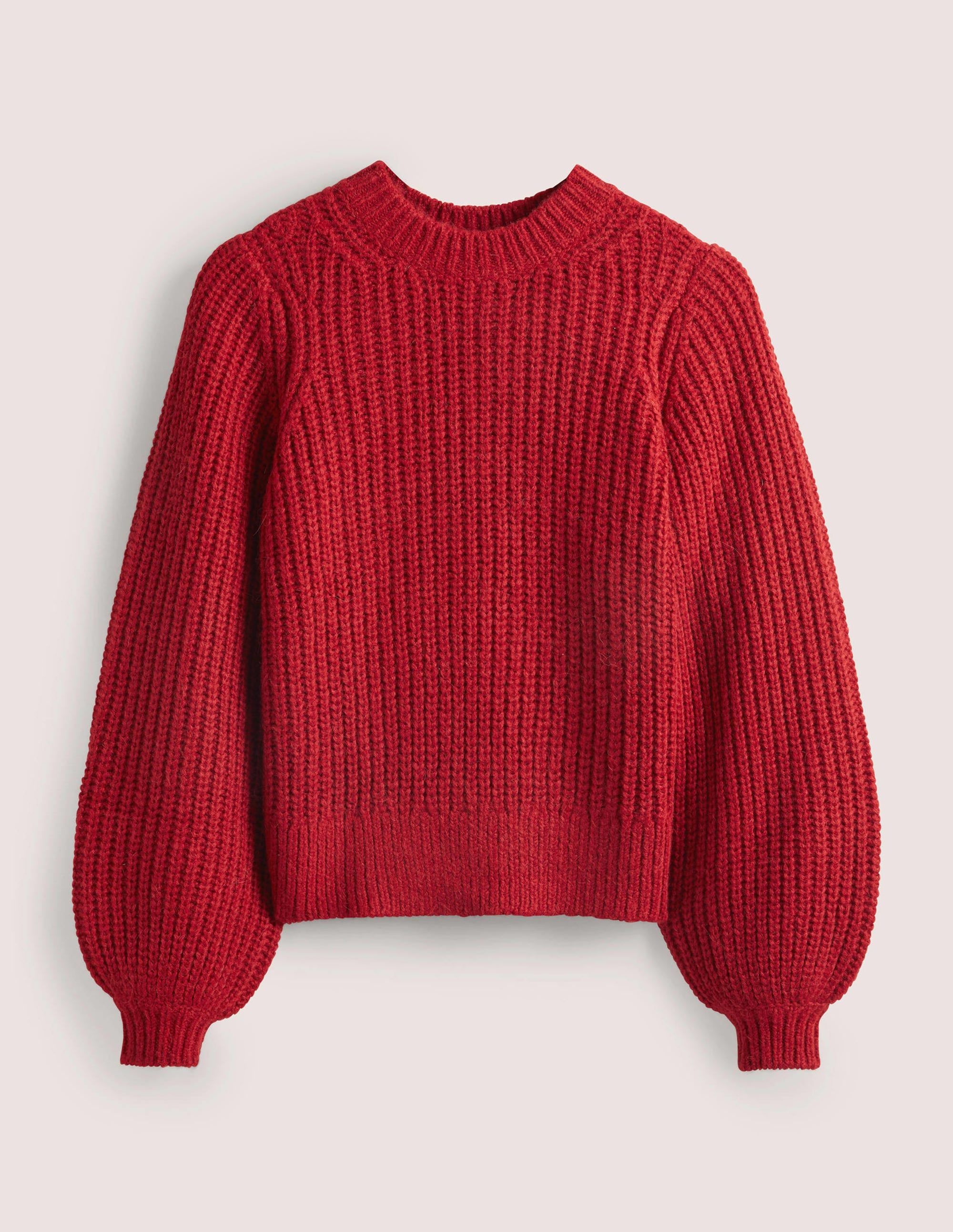 Pull côtelé épais-Rouge rubis - Image 7