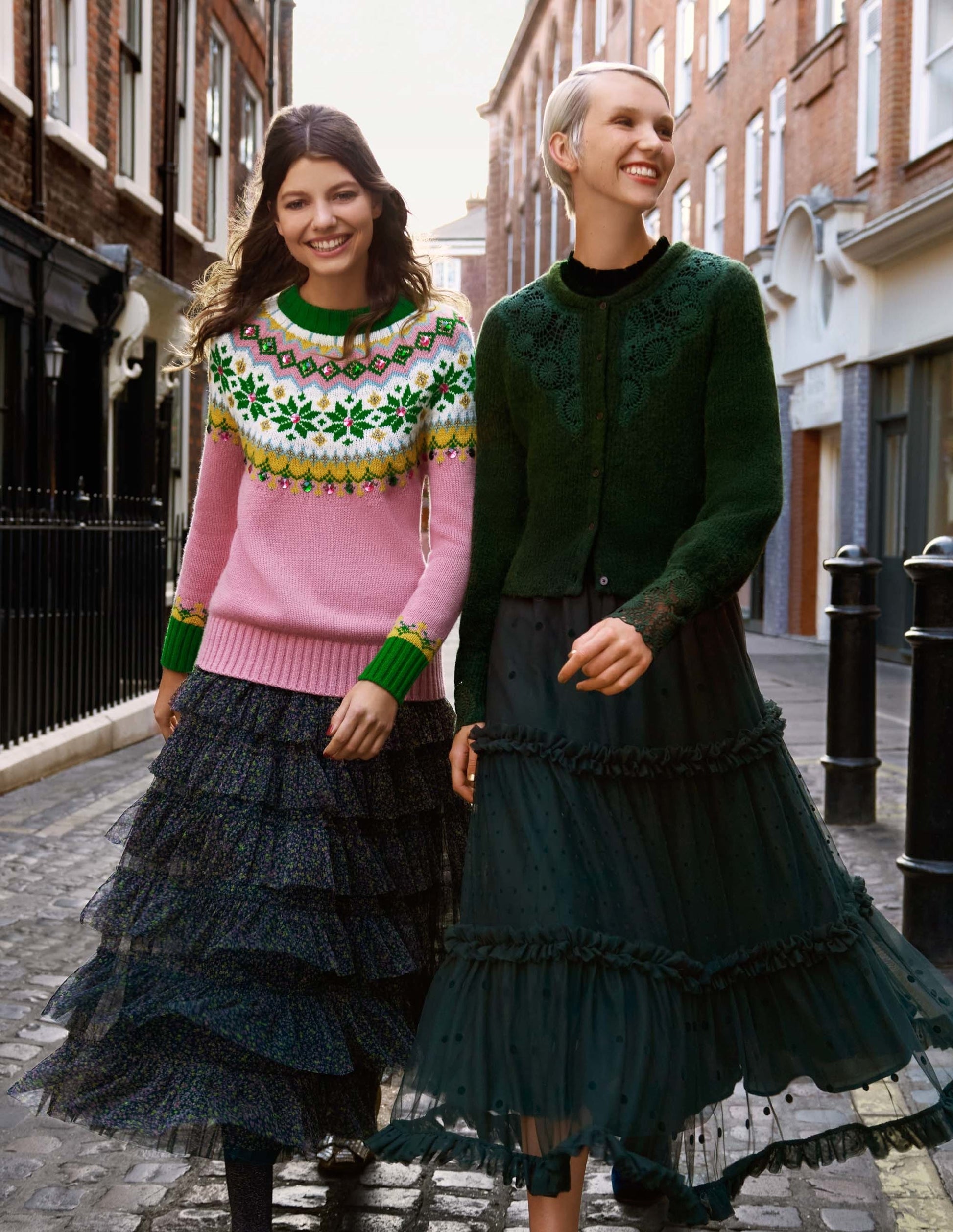 Embellished Fair Isle Jumper-Pink, Embellished Fair Isle-6
