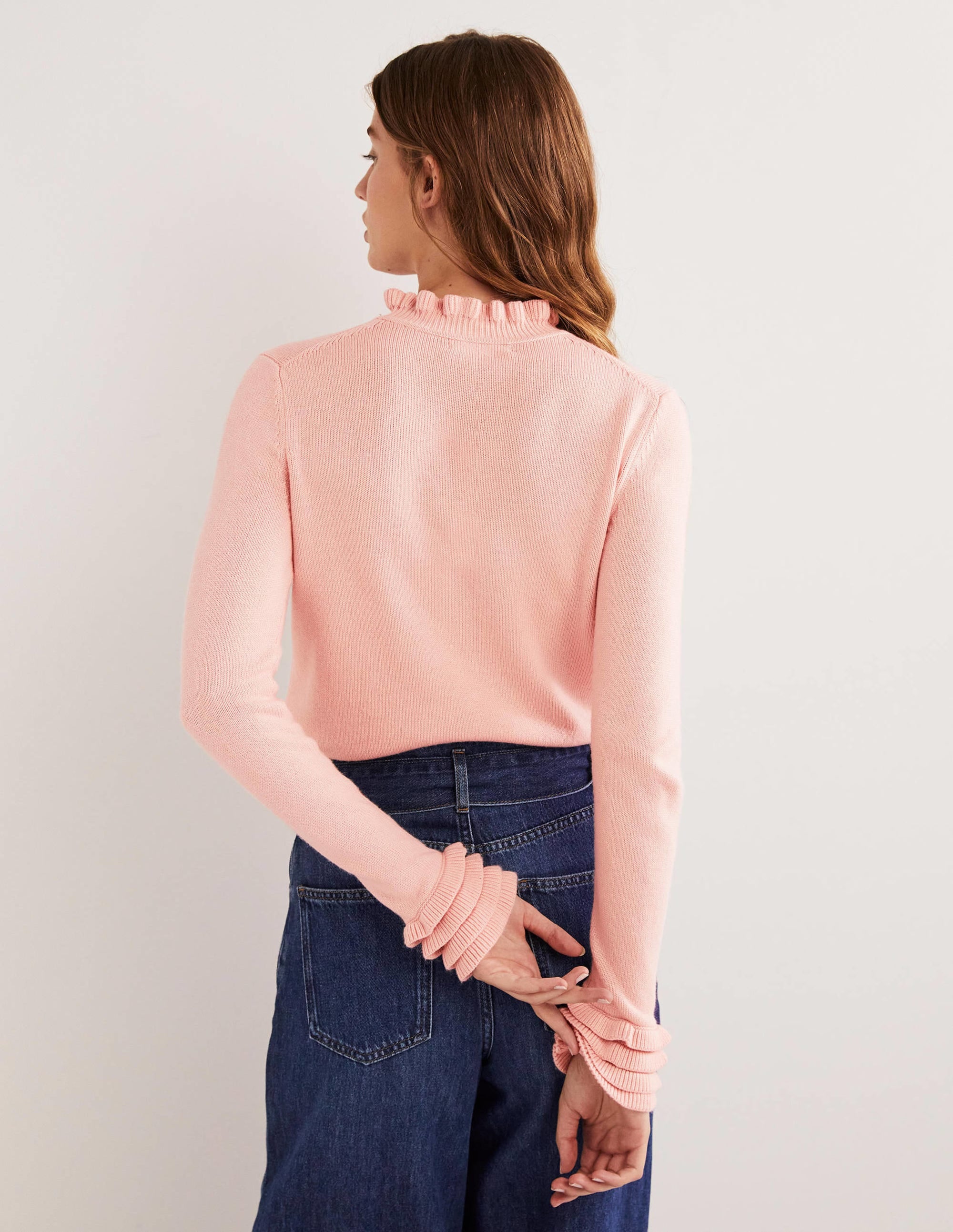 Pullover mit Rüschenlagen-Eisrosa - Image 3