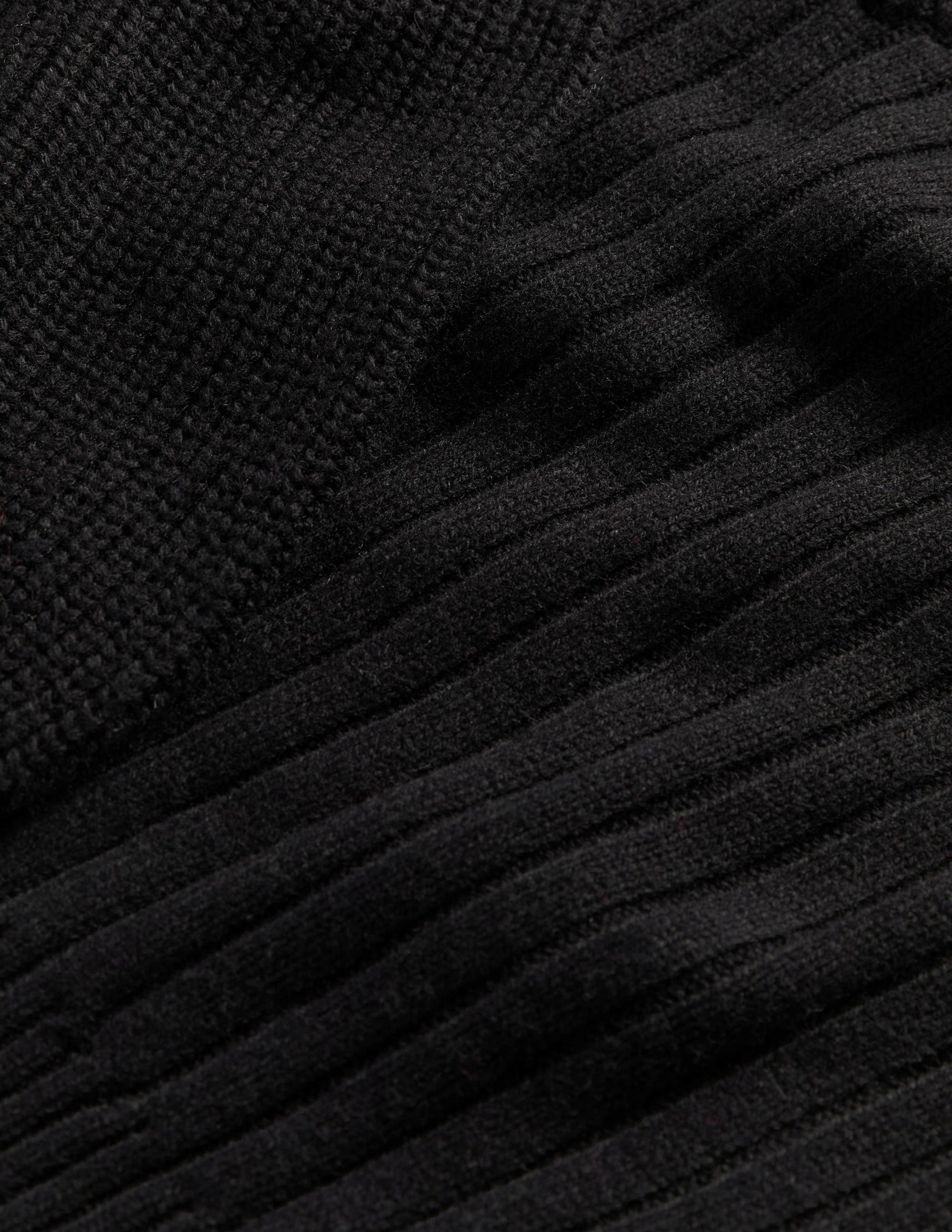 Pull manches blousantes avec encolure en cœur-Noir - Image 6