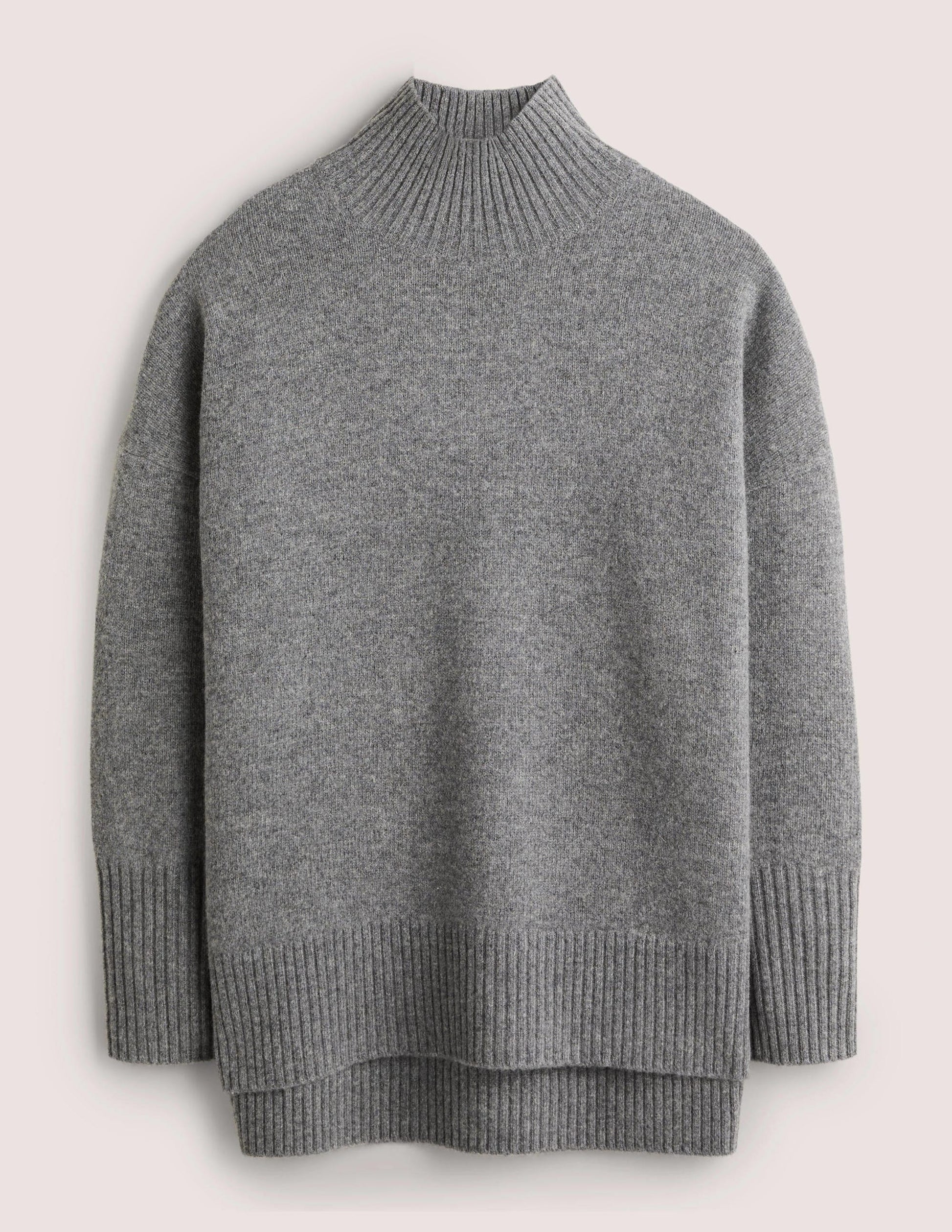 Jessica Oversize-Pullover-Helles Anthrazit Melange-6