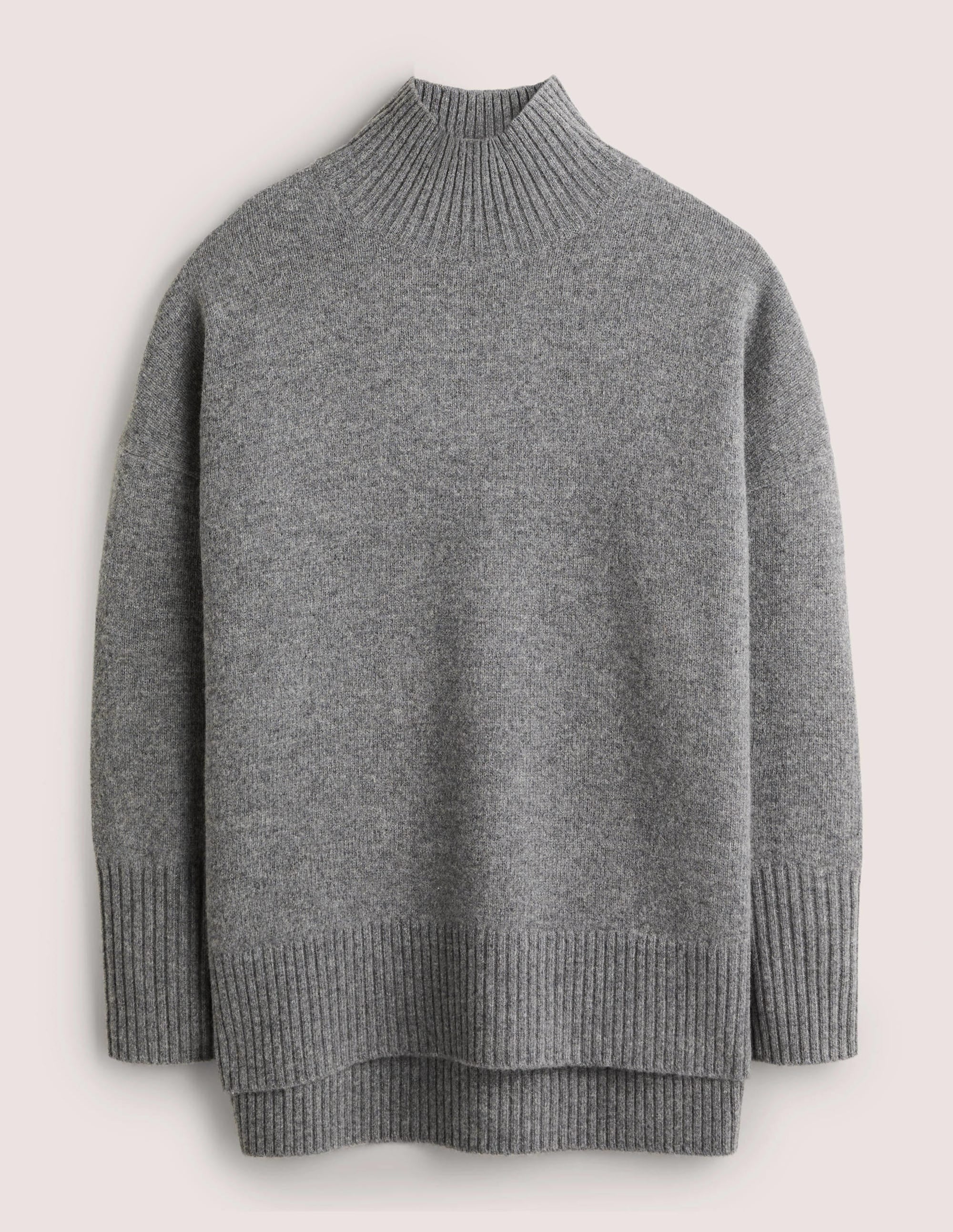 Jessica Oversize-Pullover-Helles Anthrazit Melange - Image 6