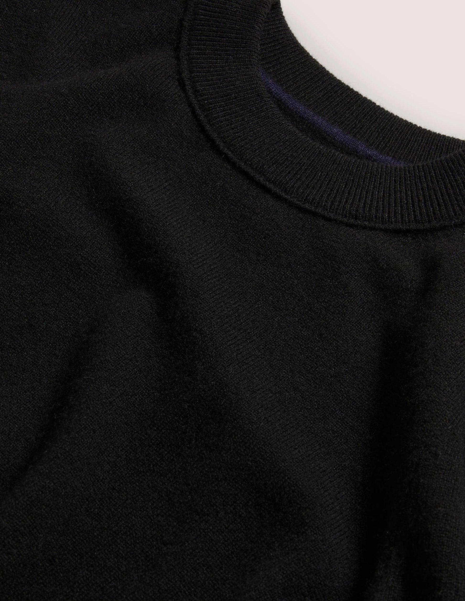 Pull en cachemire à épaules bouffantes-Noir-7