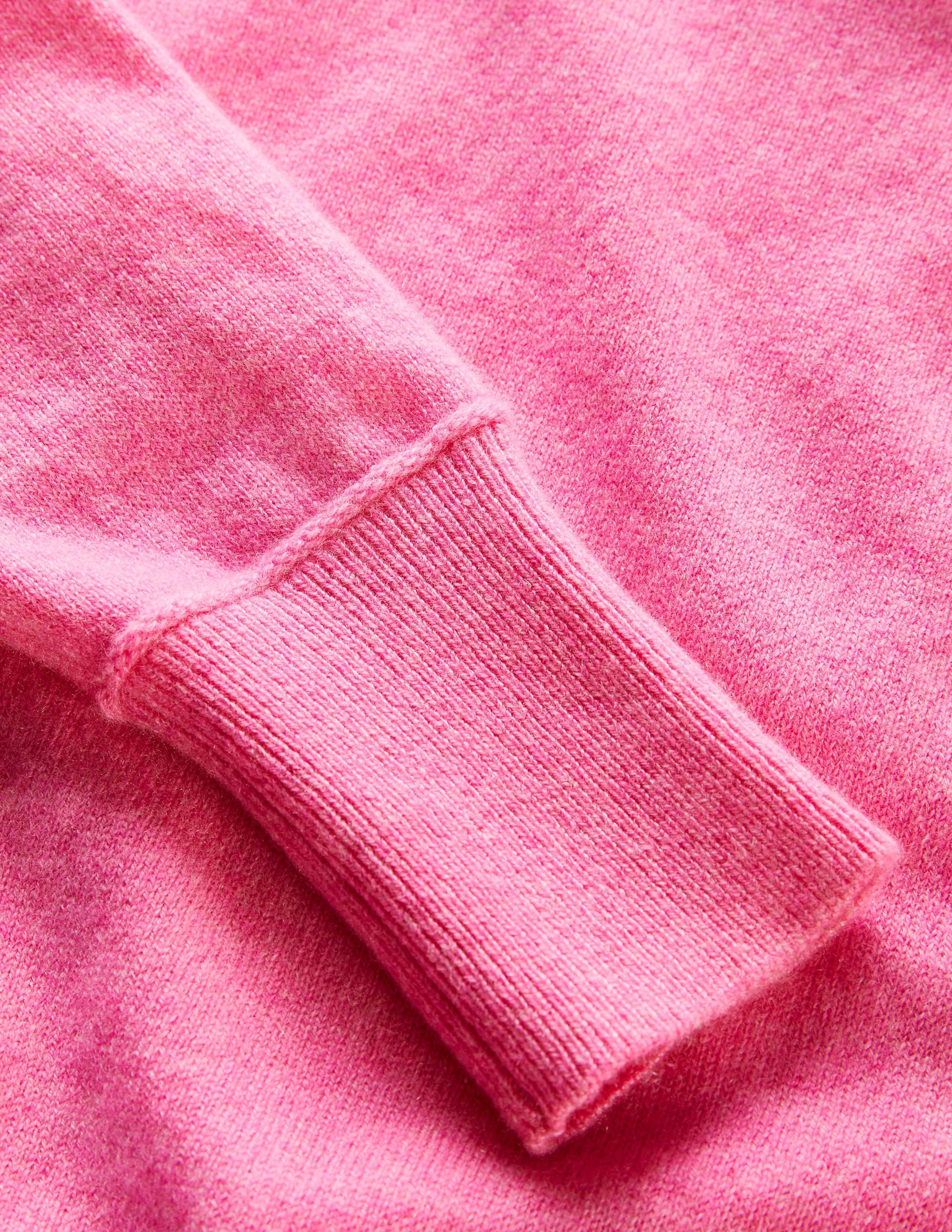 Cashmere Puff Shoulder Jumper-Cherry Blossom Melange - Image 7