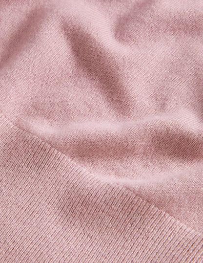 Kaschmirpullover mit Puffärmeln-Kühles Violett