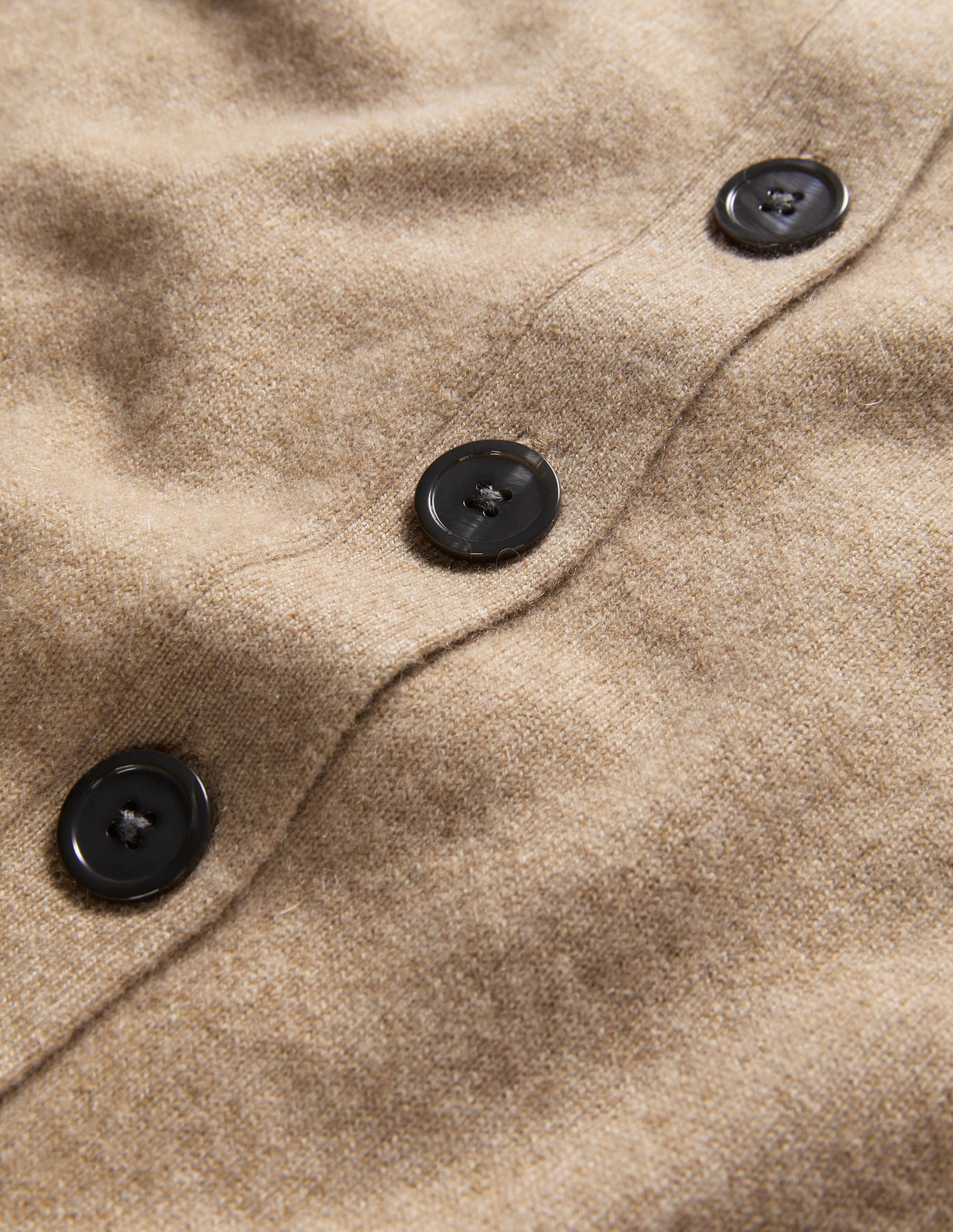 Cardigan en cachemire-Camel chiné - Image 6