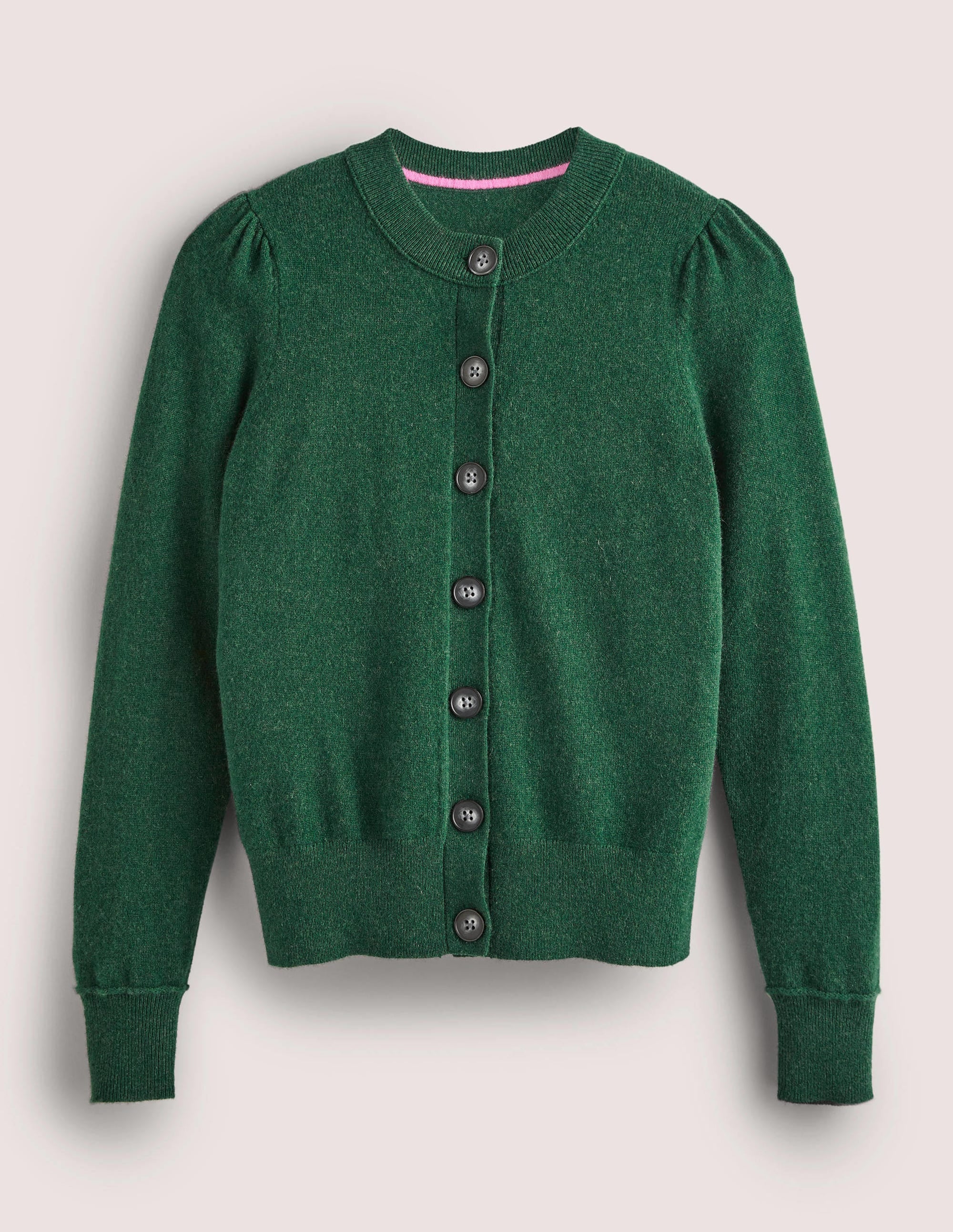 Cardigan en cachemire-Vert chasseur chiné - Image 5